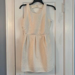 Francesca’s Ivory Textured Dress